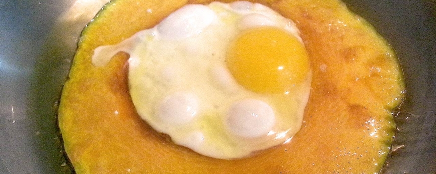 Calabaza con huevo